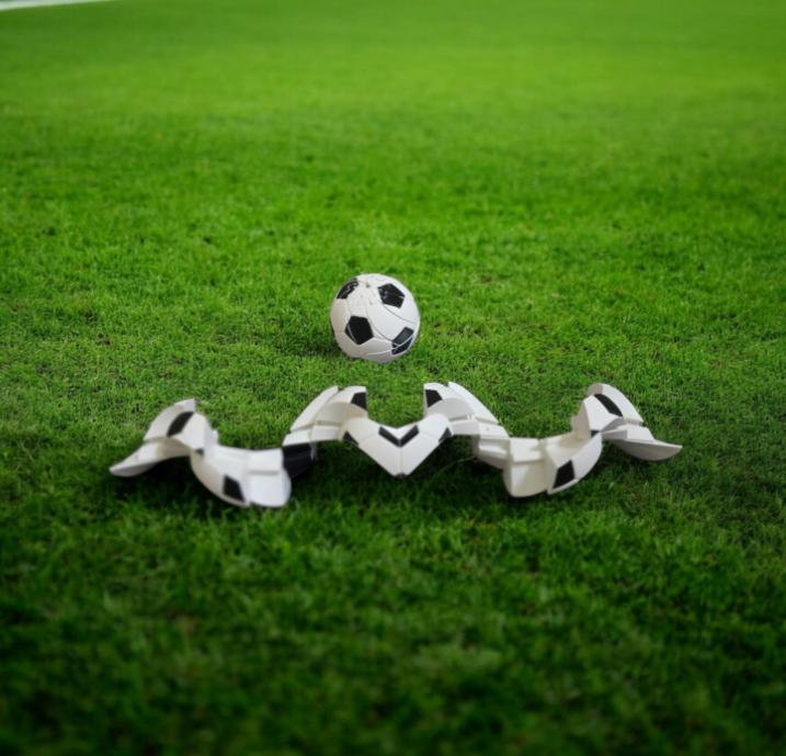 3D Printed Soccer Ball Fidget Toy | Articulated Sports Stress Relief | Straight & S-Curve Styles | Desk Toy for Soccer Fans