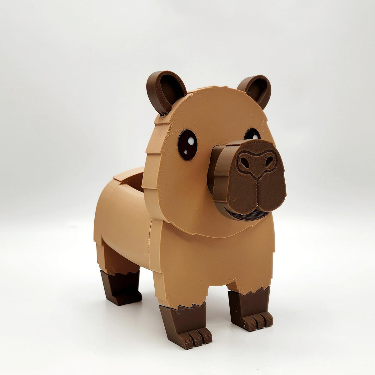 Viral Cute Capybara Glasses Holder Stand with Storage Tray | Adorable 3D Rodent Eyeglass Display for Nightstand & Desk | Capybara Lover Gift, Key & AirPod Organizer