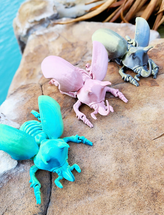 3D printed Unicorn Beetle Fidget toy, sensory toy, desktop toy/Decoration.