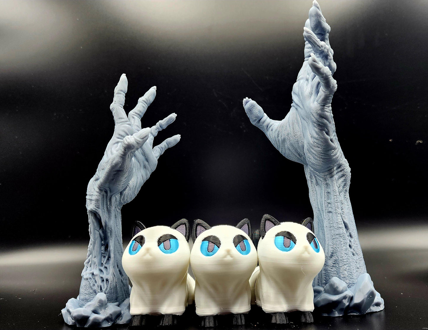 3D printed articulate Halloween dog, cat fidget, sensory toy.