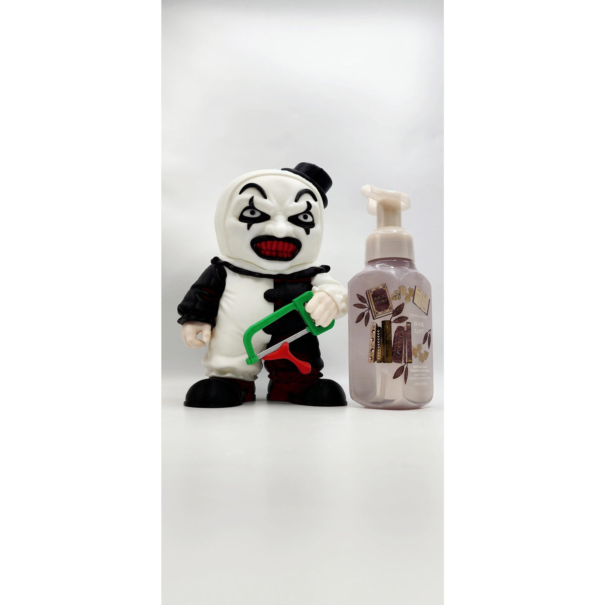 Slasher Mime Clown 3D printed soap holder, view 9
