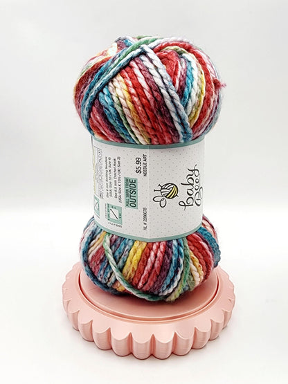 Rota Yarn Spinner - 3D Printed Scalloped Yarn Holder for Smooth Crochet & Knitting