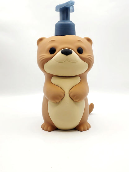 3D Prints Otter Foam Soap Holder  Cute Bathroom Decor | Fits Bath & Body Works Foaming Hand Soap Bottles