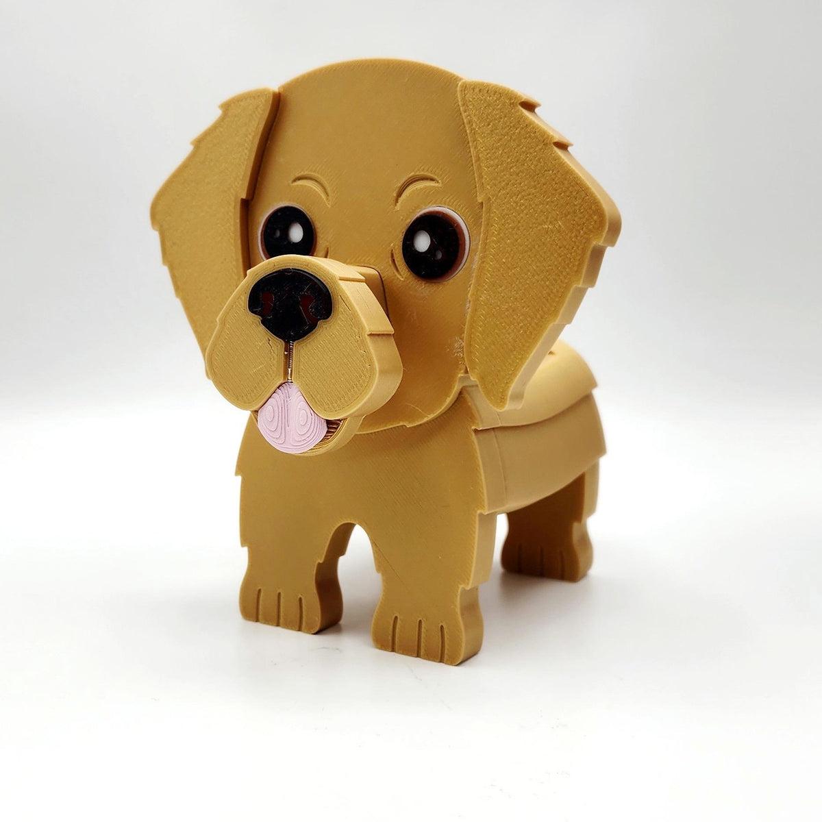 Golden Retriever Glasses Holder & Desk Organizer | 3D Printed Dog Eyeglass Stand | Cute Puppy Key Tray & Earbud Storage | Gift for Dog Lovers & Pet Parents