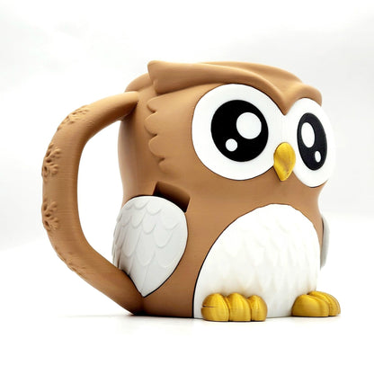 Owlfonso 3D Printed Owl Ice Cream Pint Holder with Hidden Snack Drawer & Spoon Slots Fits Ben & Jerry’s & Häagen-Dazs Pints Classic Design