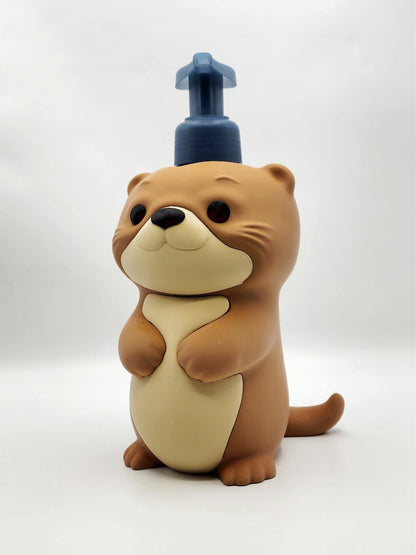 3D Prints Otter Foam Soap Holder  Cute Bathroom Decor | Fits Bath & Body Works Foaming Hand Soap Bottles