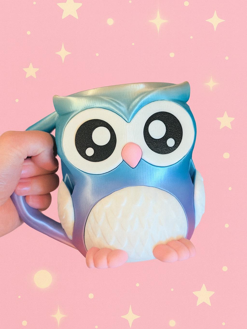 Owlfonso 3D Printed Owl Ice Cream Pint Holder with Hidden Snack Drawer & Spoon Slots Fits Ben & Jerry’s & Häagen-Dazs Pints Classic Design