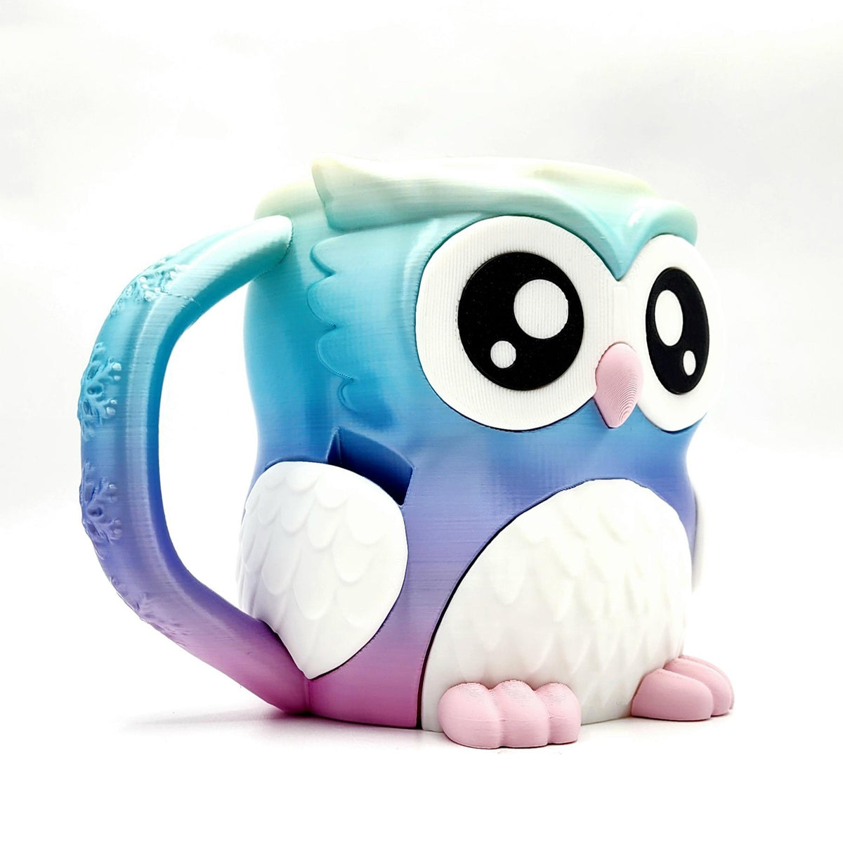 Owlfonso 3D Printed Owl Ice Cream Pint Holder with Hidden Snack Drawer & Spoon Slots Fits Ben & Jerry’s & Häagen-Dazs Pints Classic Design