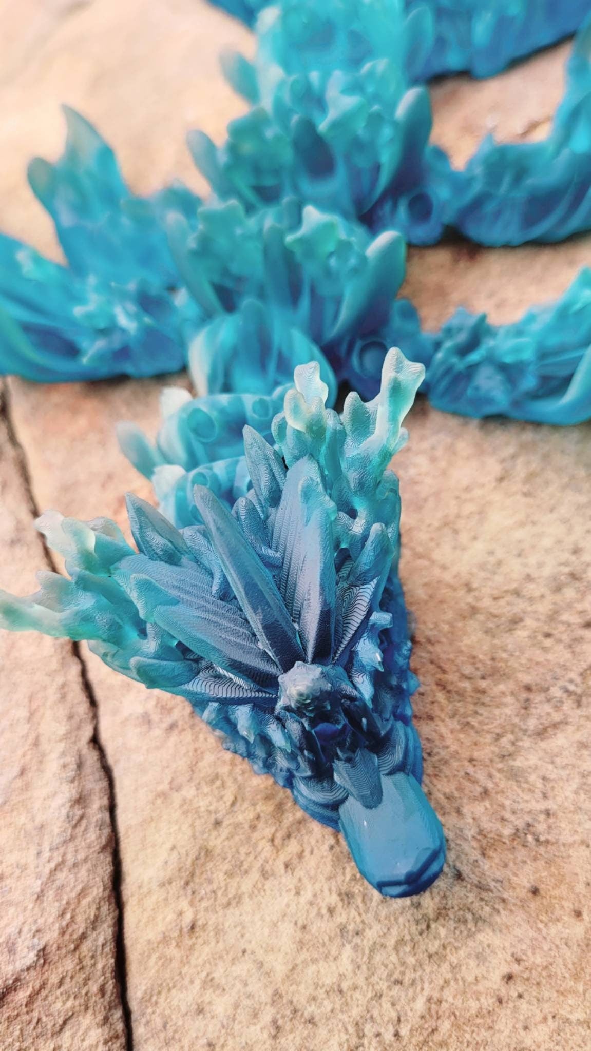 NEW* 3D resin coral dragon fidget toy.