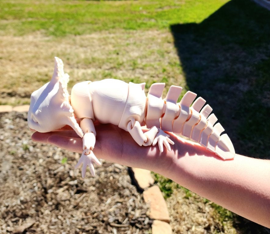 3D printed Axolotl, articulate fidget toy.
