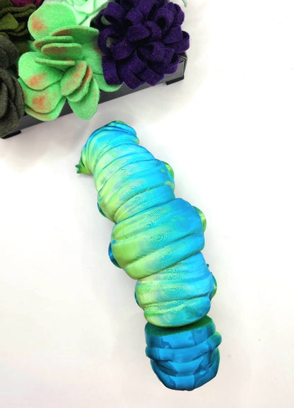 3D printed Tardigrade. Articulate fidget toy, sensory toy, desktop toy.