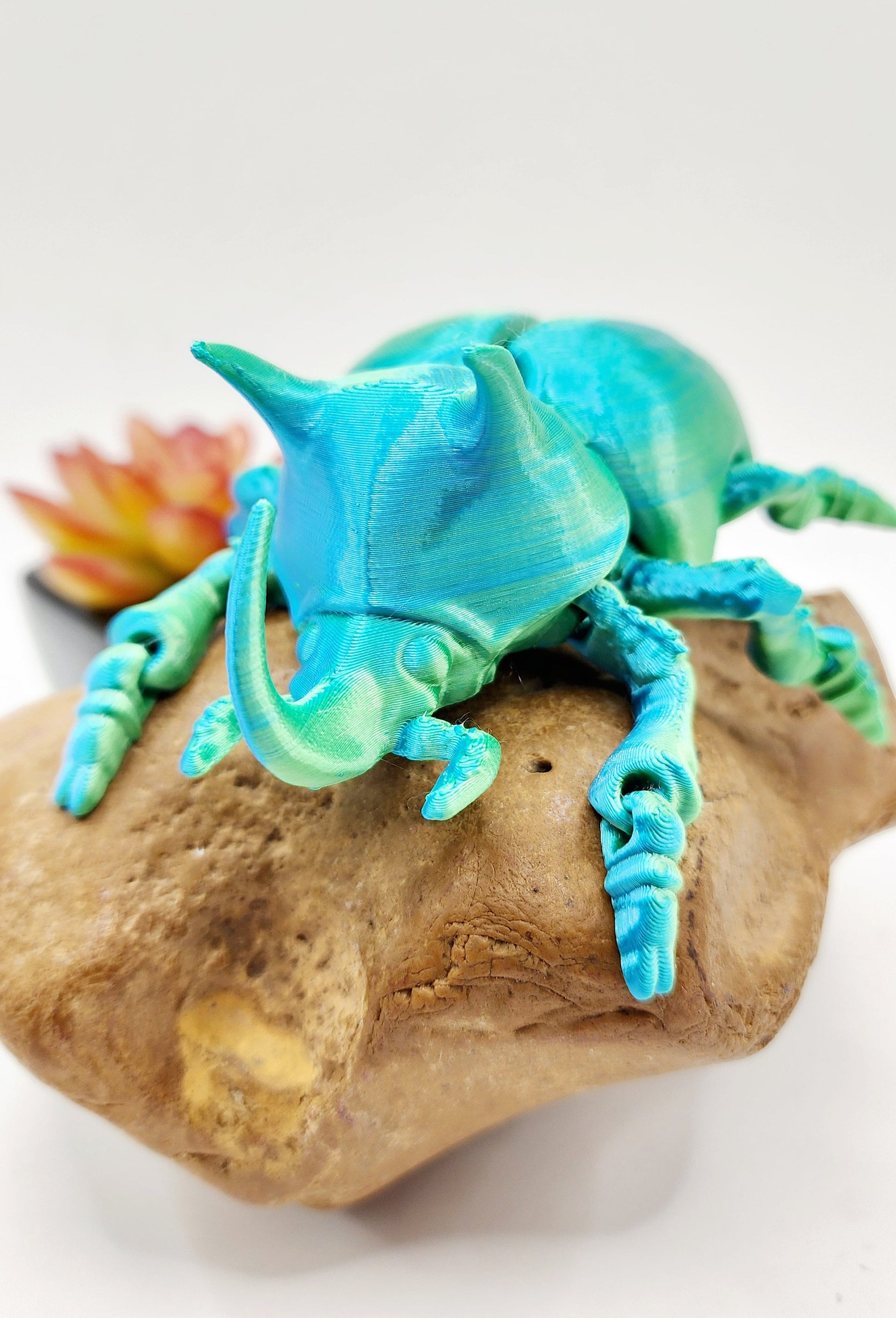 3D printed Unicorn Beetle Fidget toy, sensory toy, desktop toy/Decoration.