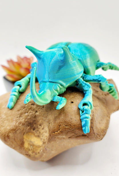 3D printed Unicorn Beetle Fidget toy, sensory toy, desktop toy/Decoration.