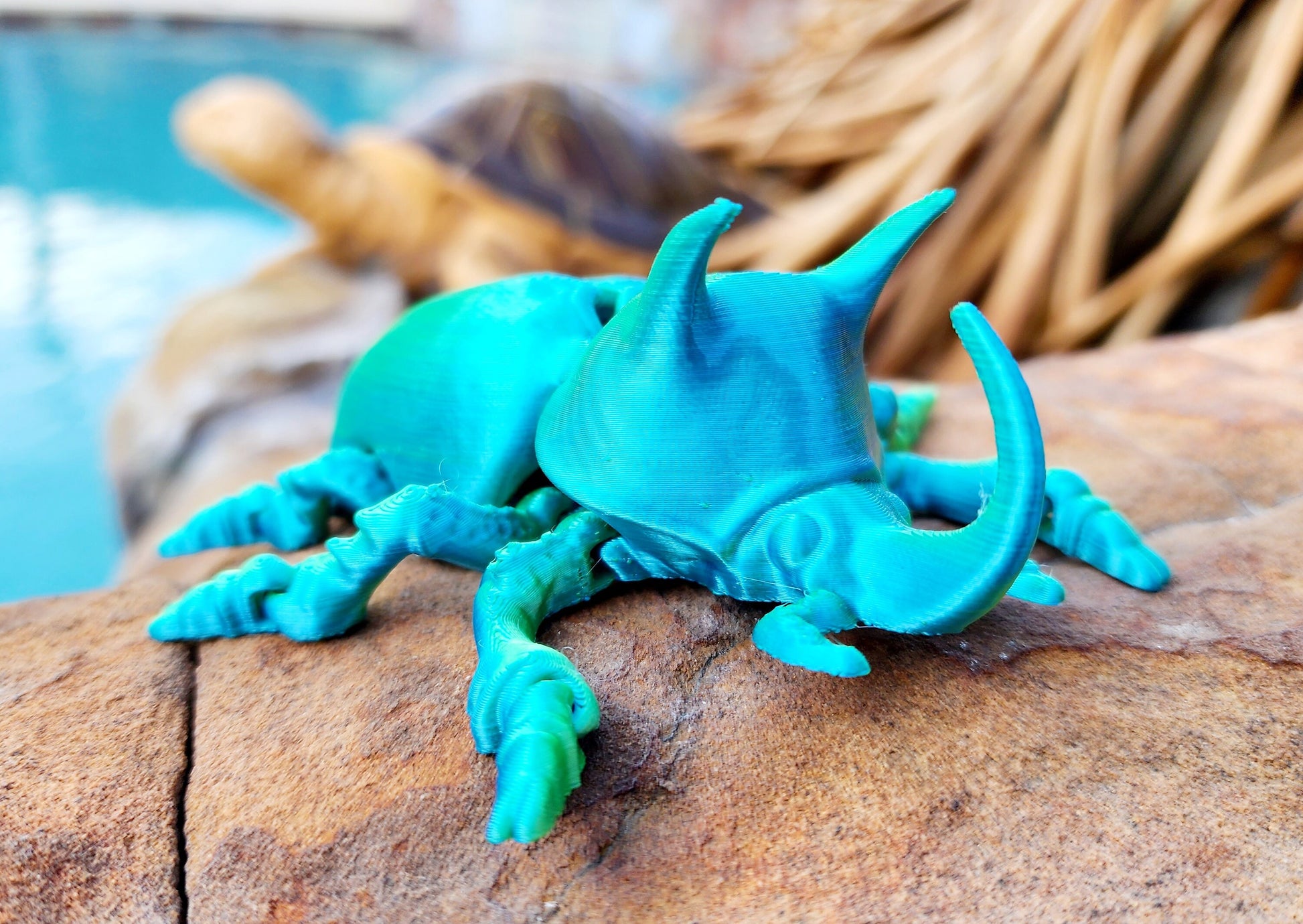 3D printed Unicorn Beetle Fidget toy, sensory toy, desktop toy/Decoration.