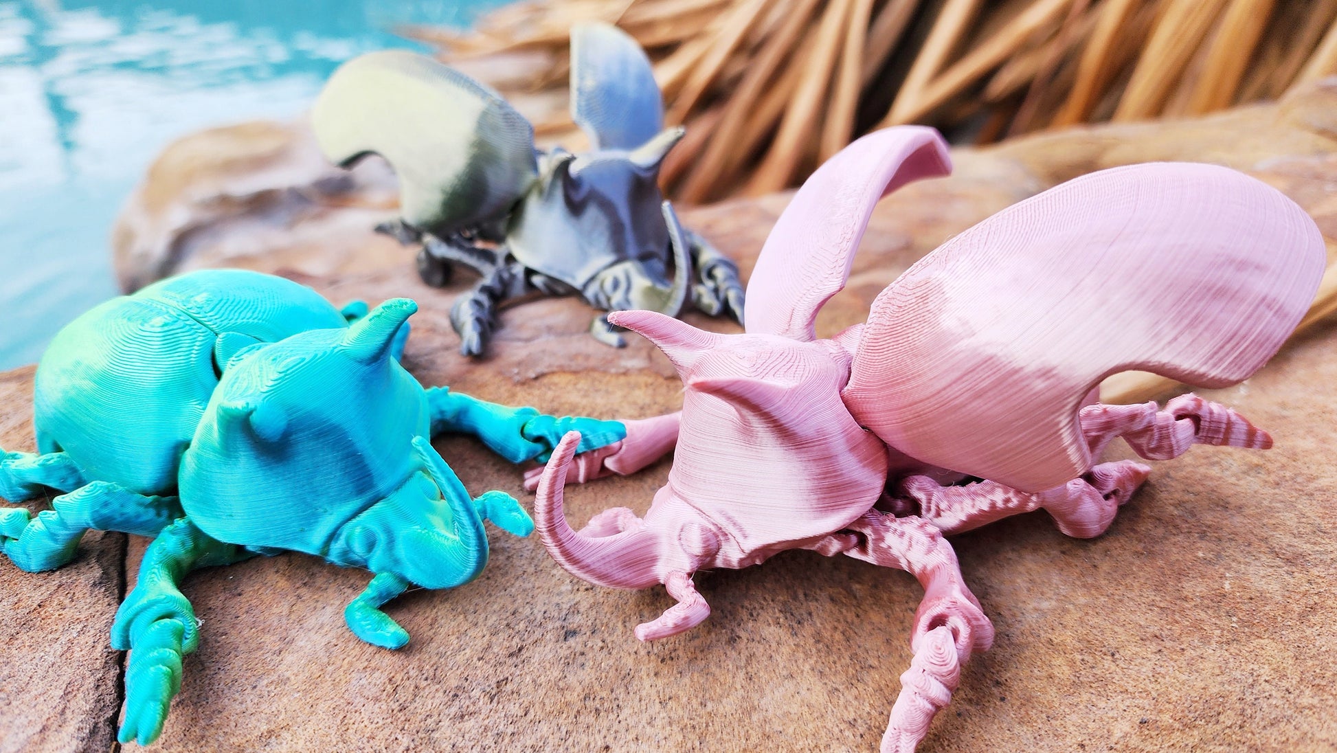 3D printed Unicorn Beetle Fidget toy, sensory toy, desktop toy/Decoration.