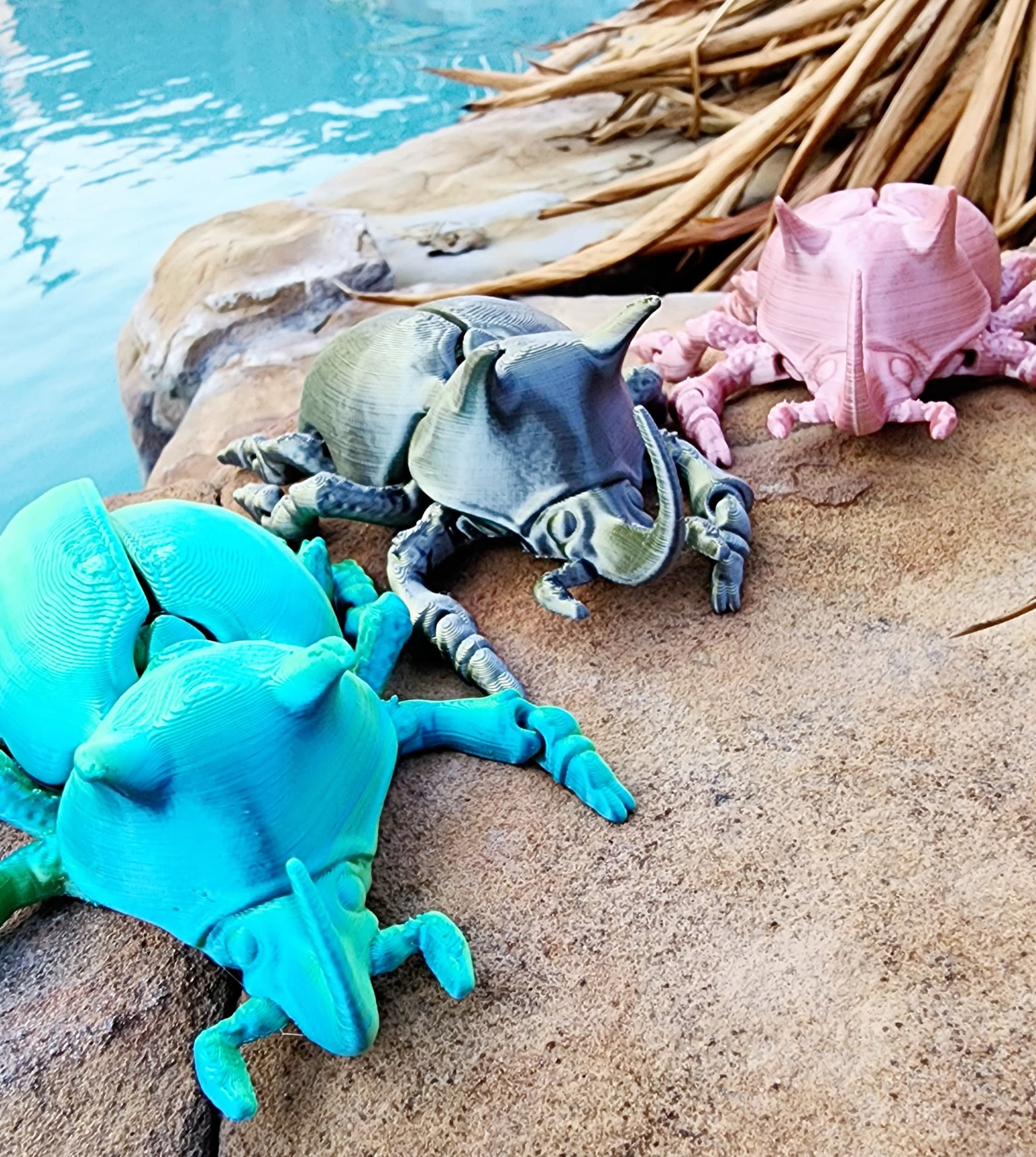 3D printed Unicorn Beetle Fidget toy, sensory toy, desktop toy/Decoration.