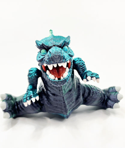 3D printed articulated King Jira fidget, sensory toy.