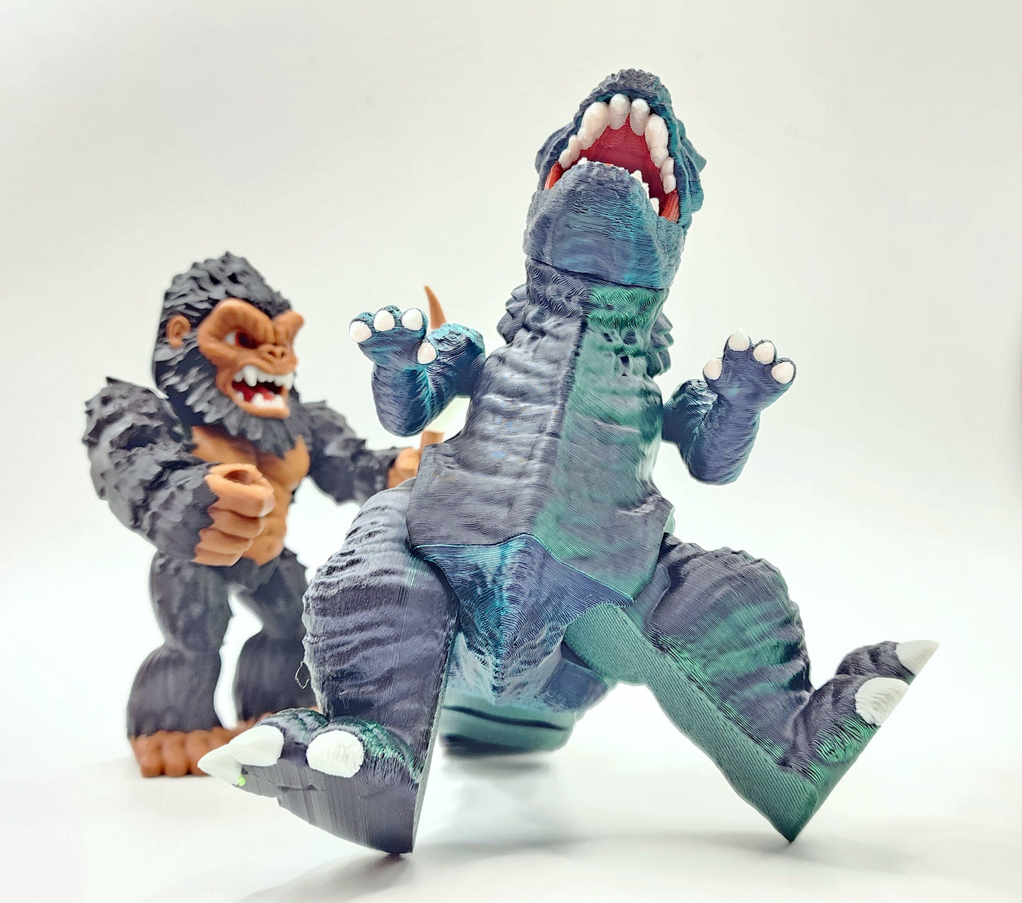 3D printed articulated King Jira fidget, sensory toy.