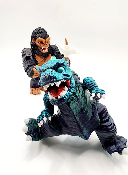 3D printed articulated King Jira fidget, sensory toy.