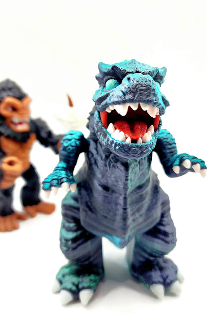 3D printed articulated King Jira fidget, sensory toy.