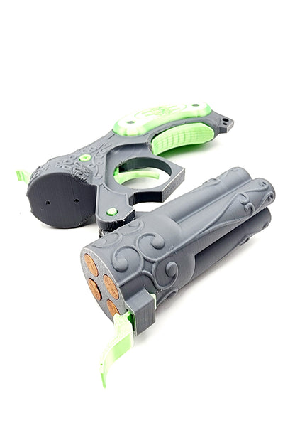 3D printed Victorian 4 Barrel Gun. Cosplay.