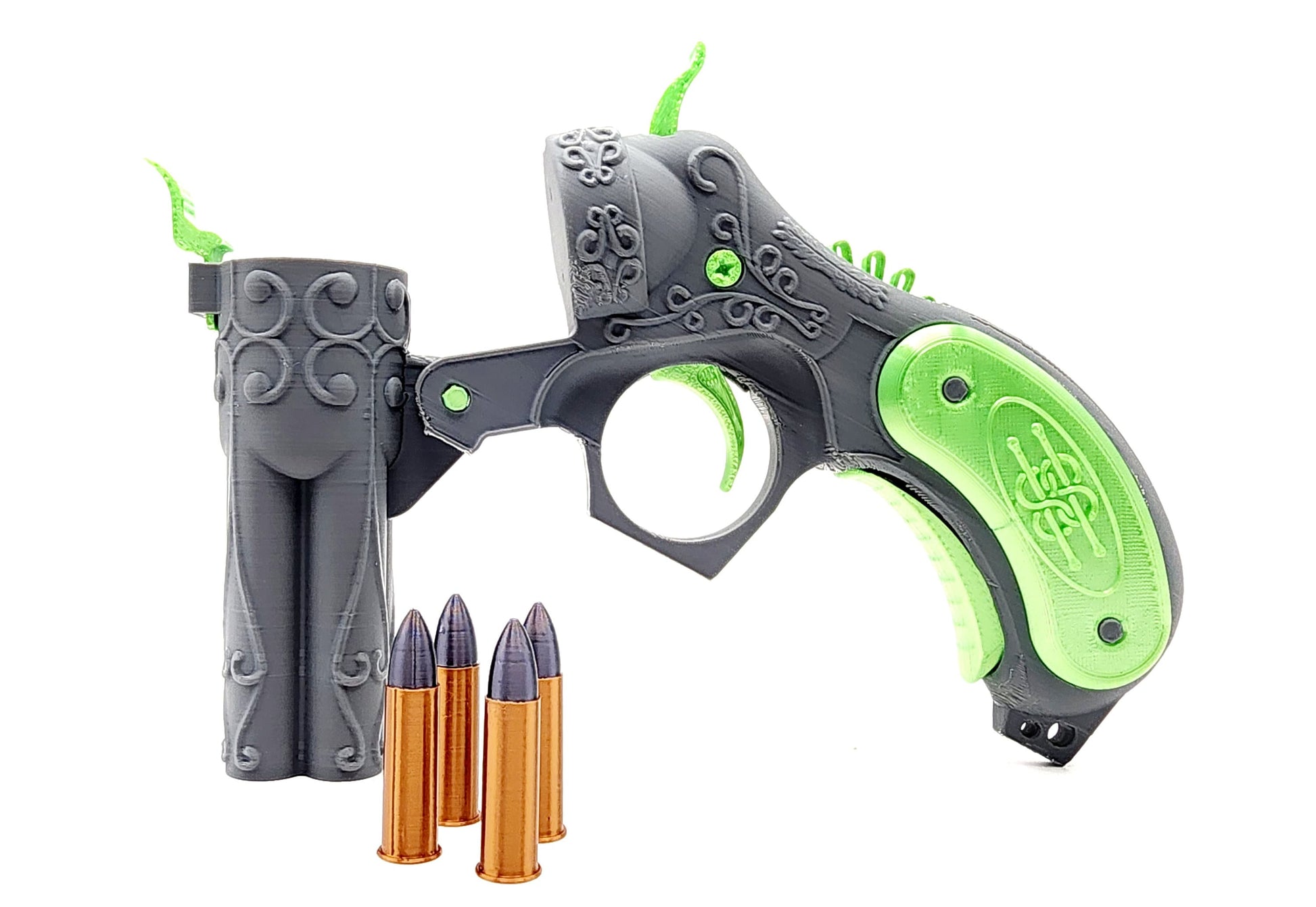 3D printed Victorian 4 Barrel Gun. Cosplay.