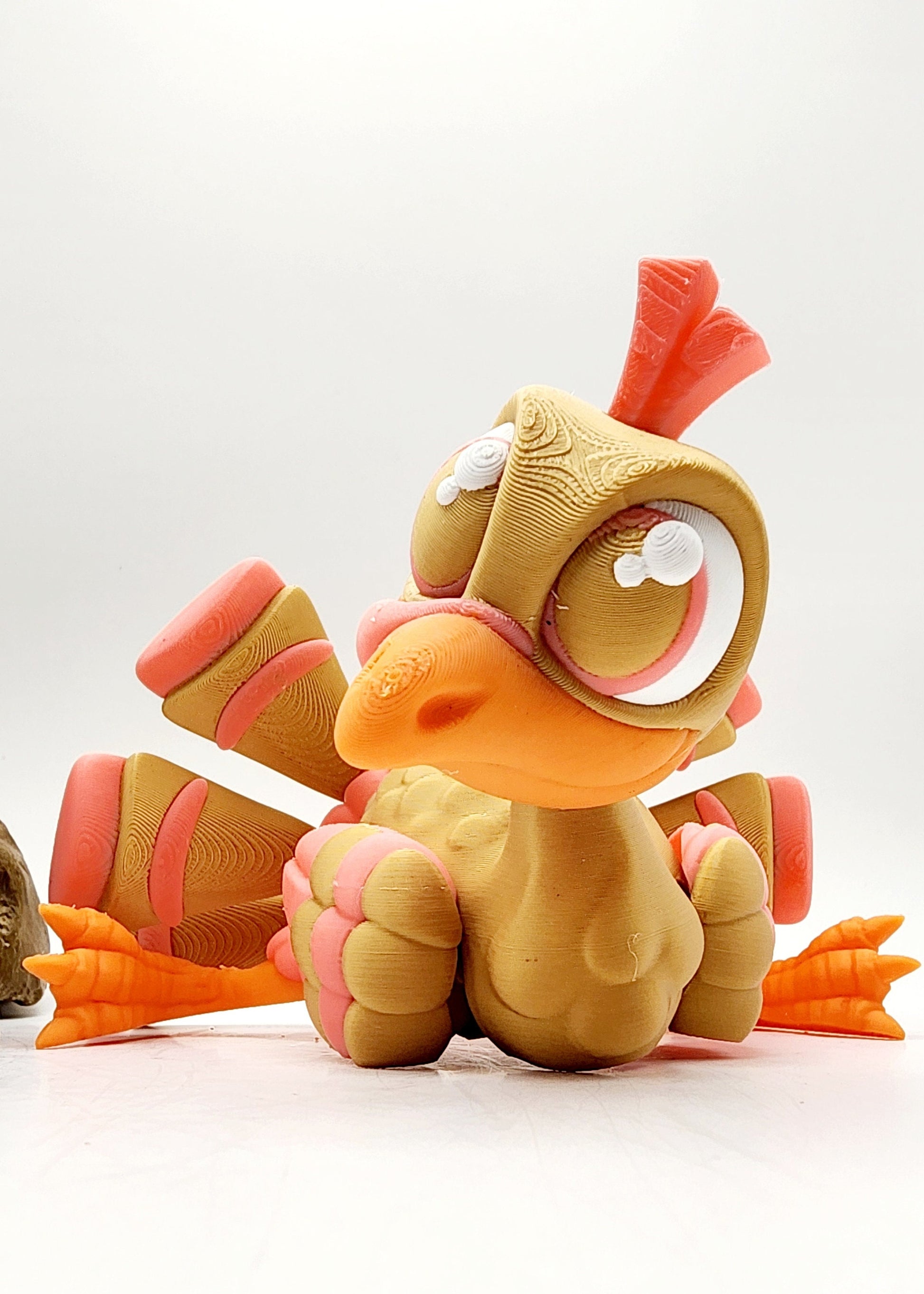 3D printed articulated Turkey, fidget toys, sensory toys, desktop decoration.