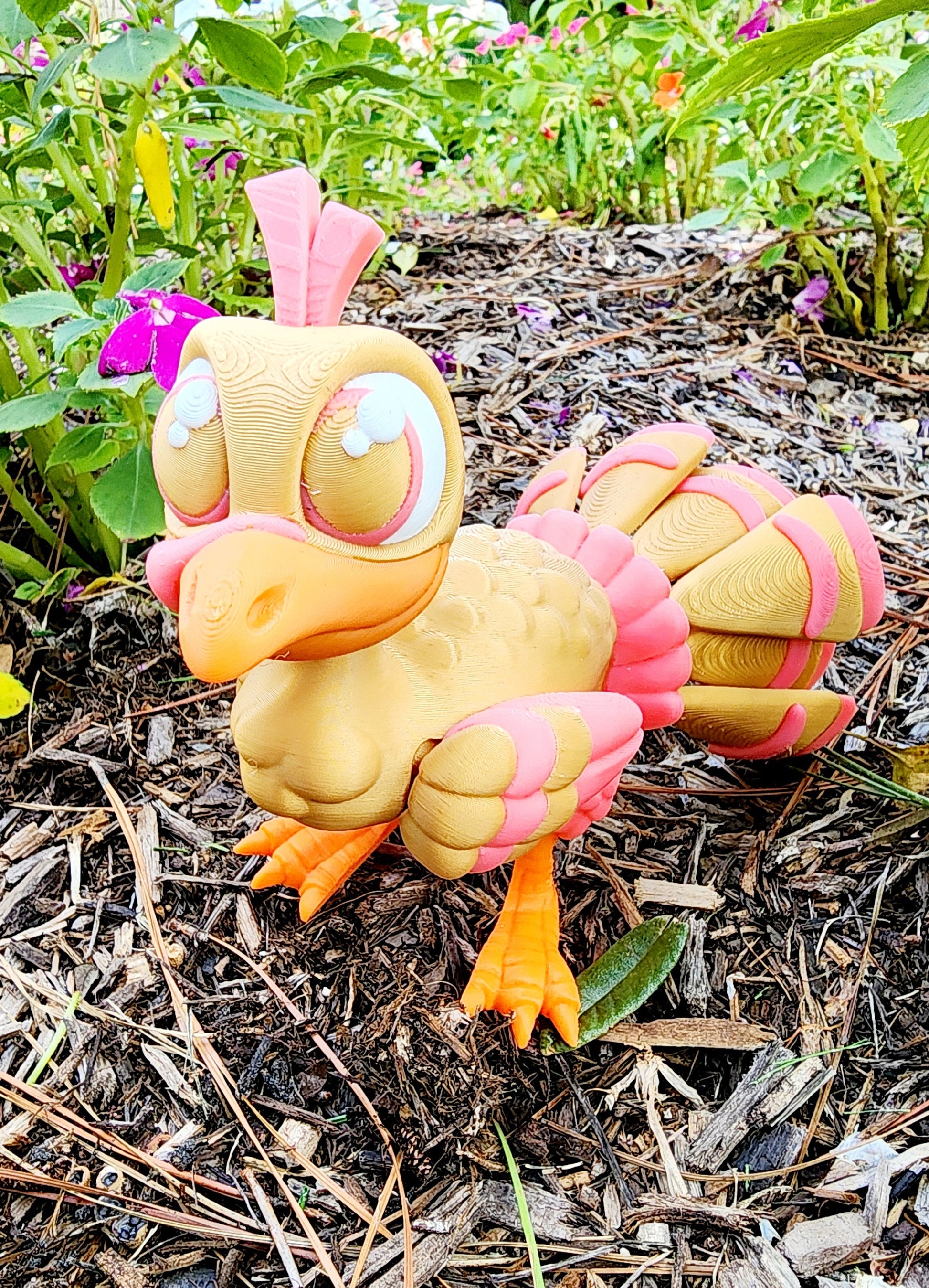 3D printed articulated Turkey, fidget toys, sensory toys, desktop decoration.