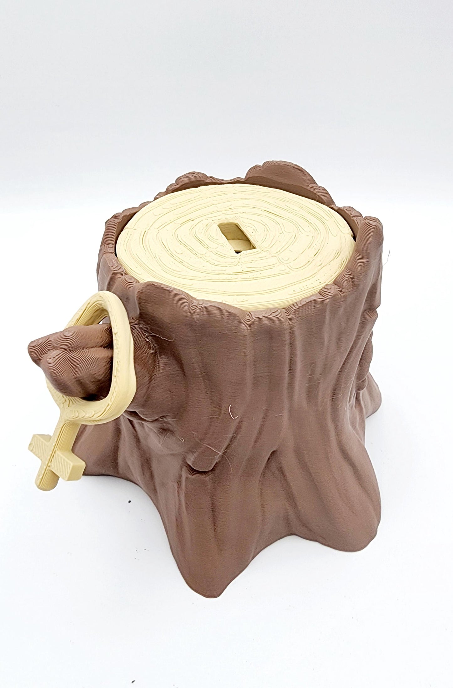 3D printed Articulated Beaver with optional Tree Stump fidget, sensory toy.