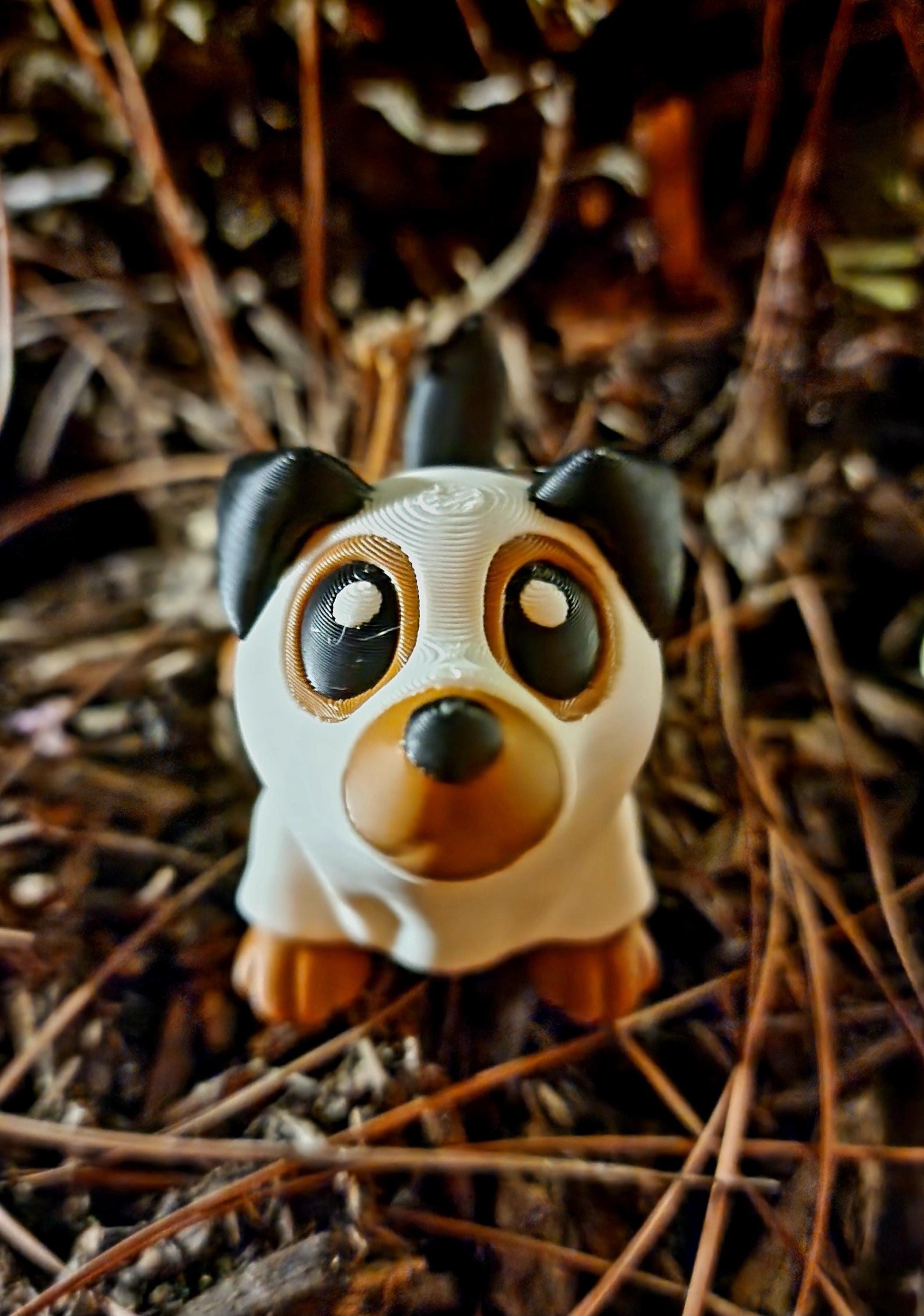 3D printed articulate Halloween dog, cat fidget, sensory toy.