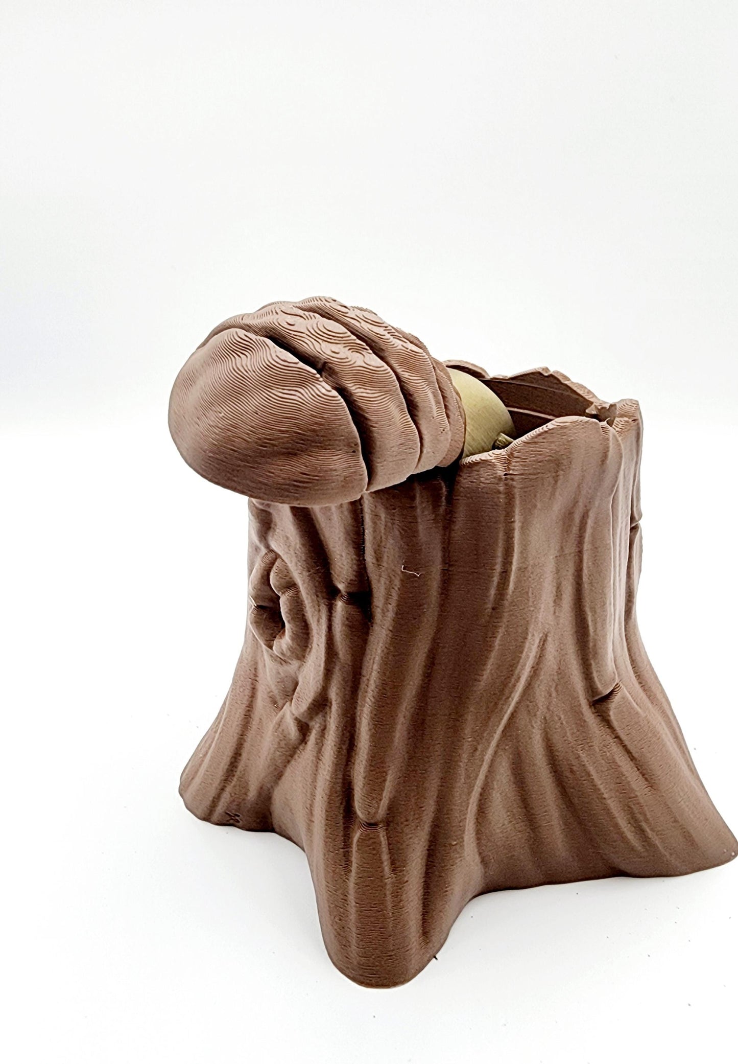 3D printed Articulated Beaver with optional Tree Stump fidget, sensory toy.