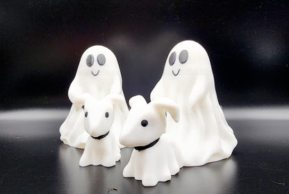 3D Printed Ghost walking dog desktop decoration.