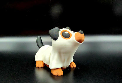 3D printed articulate Halloween dog, cat fidget, sensory toy.