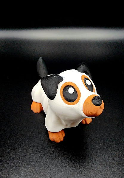 3D printed articulate Halloween dog, cat fidget, sensory toy.