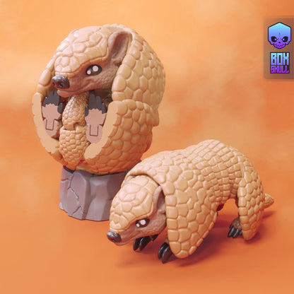 3D Printed articulate Armadillo fidget, sensory toy. Desk Toy, Decoration.