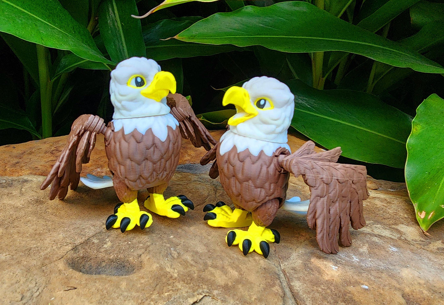 3D printed articulated Bald Head Eagle fidget, sensory toy. Desk Toy, Decoration.