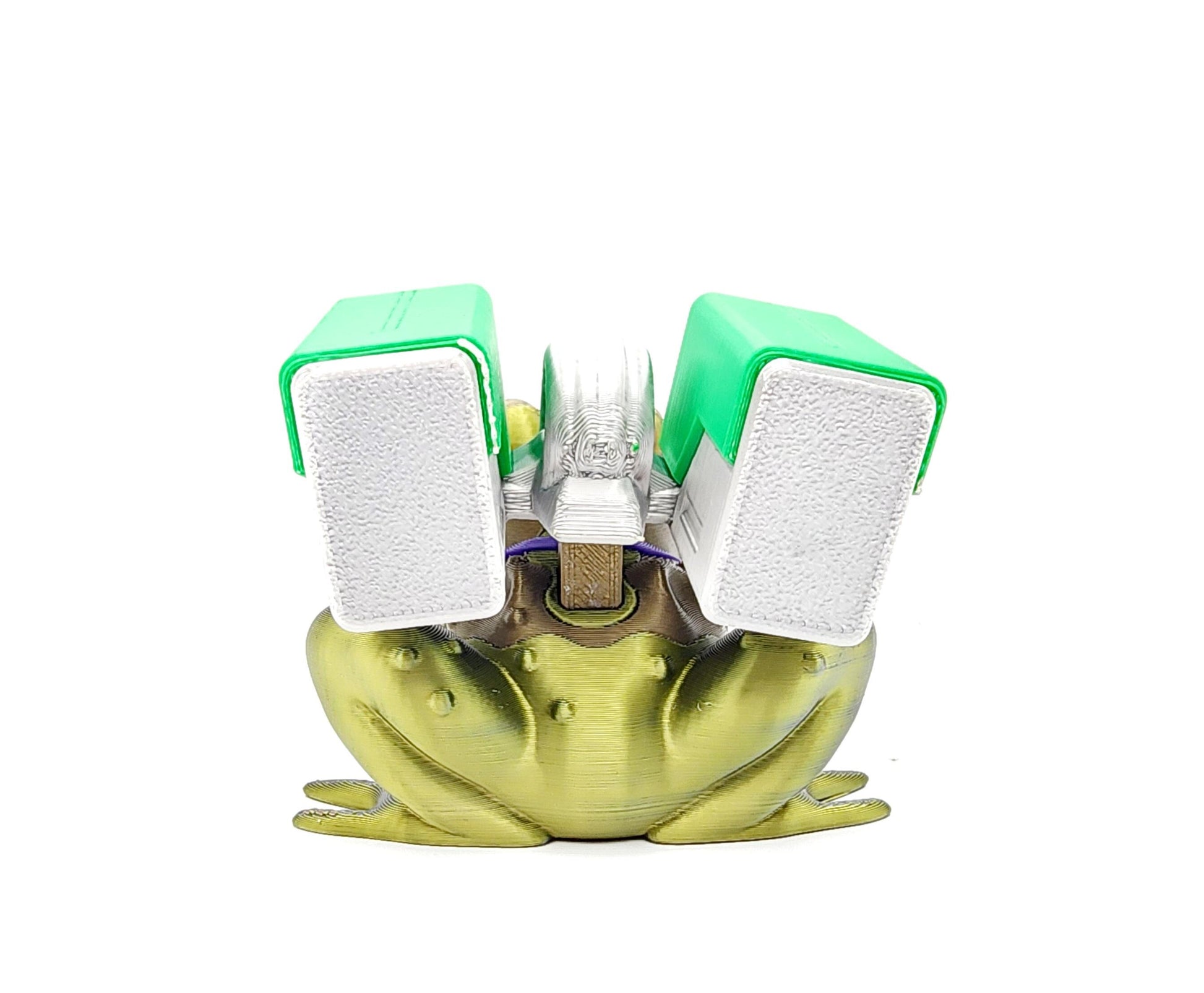 3D printed Hypno-Missile Toad Christmas Ornament, Desktop Decoration. (Mistletoe)