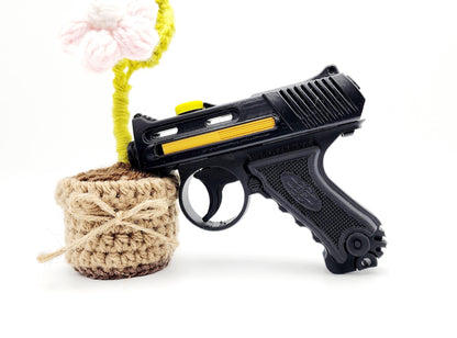 3D printed small semi-automatic pistol x4 shots toy.