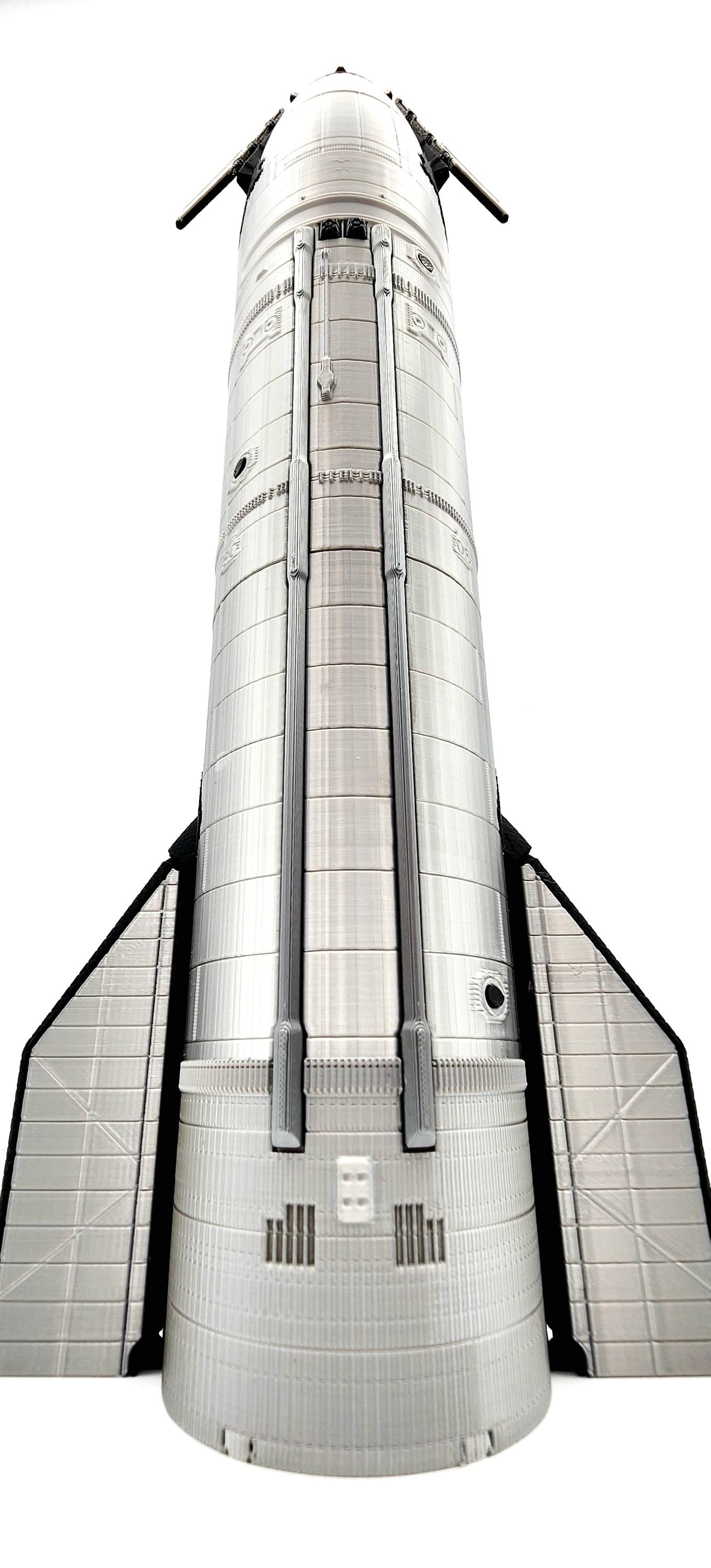 3D printed articulate S34 Block 2 Starship. Highly Detailed.