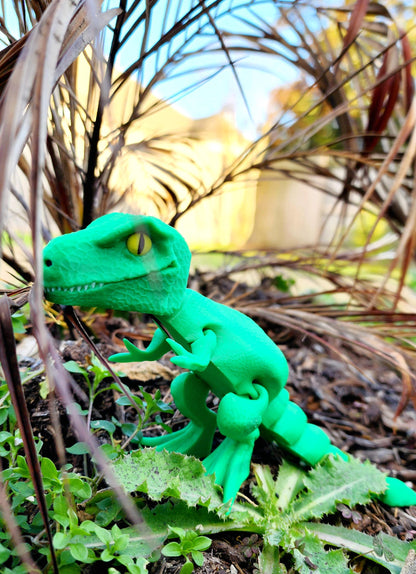 3D printed articulated T-Rex fidget toy, sensory toy, desktop decoration.