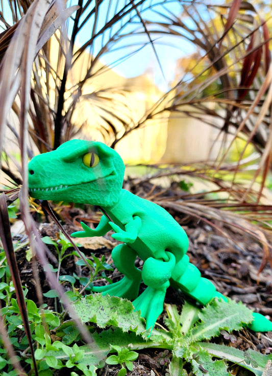 3D printed articulated T-Rex fidget toy, sensory toy, desktop decoration.