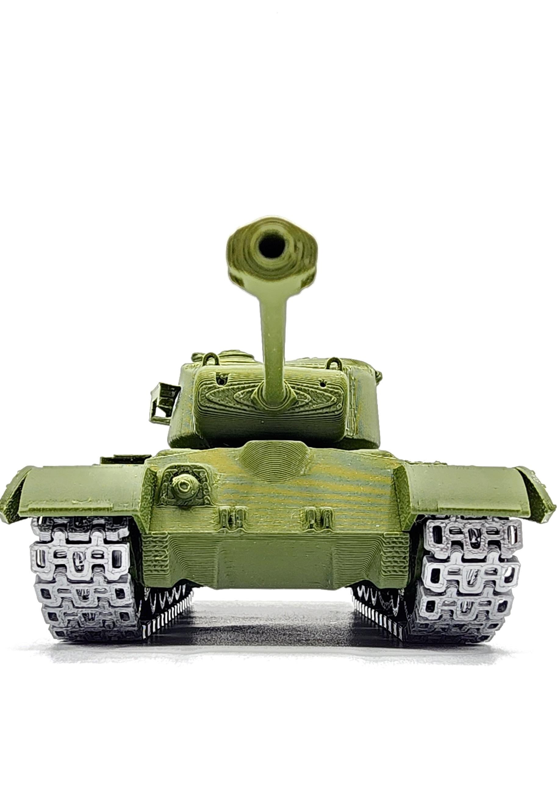 3D printed articulate M26 Pershing Tank.