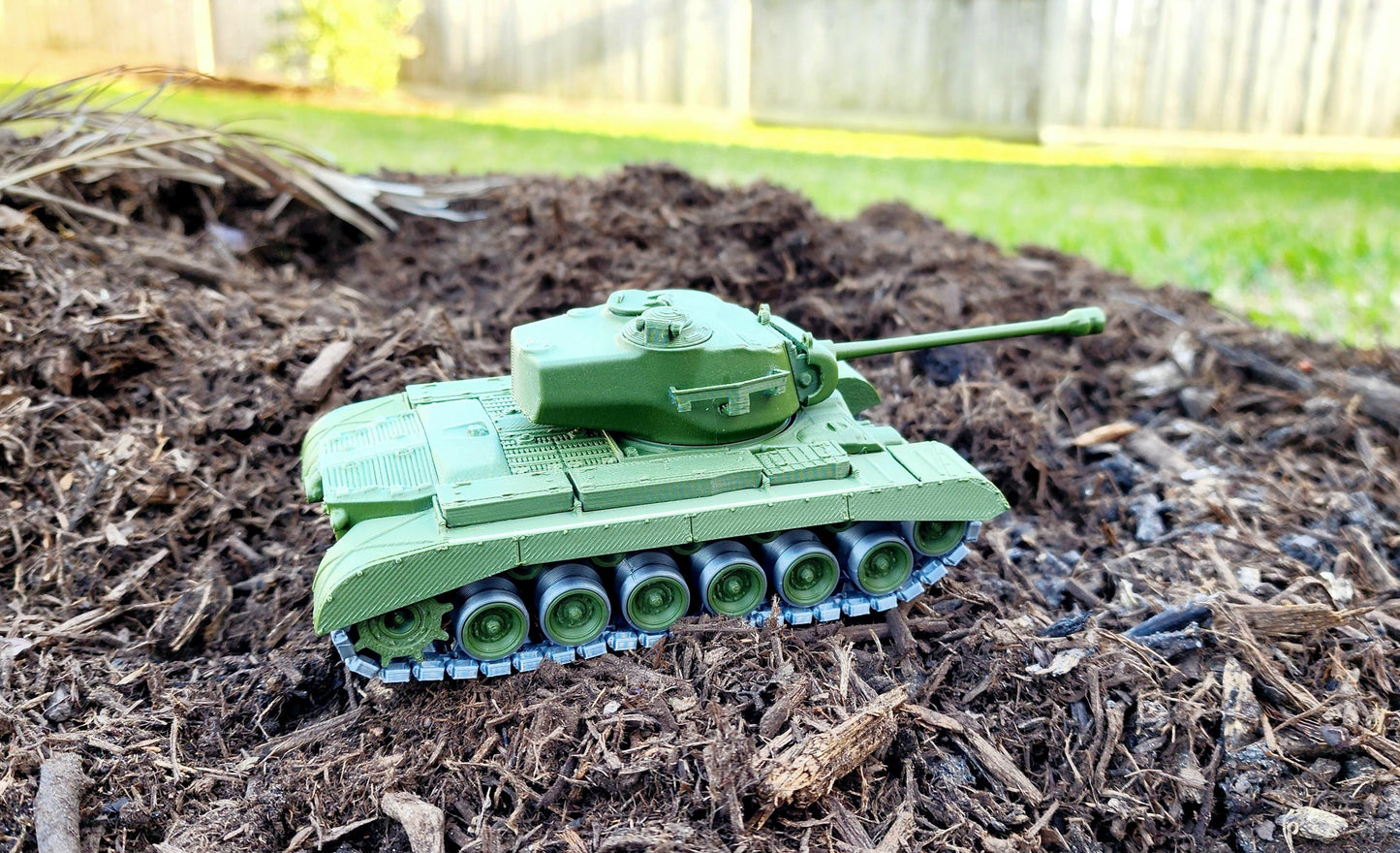 3D printed articulate M26 Pershing Tank.