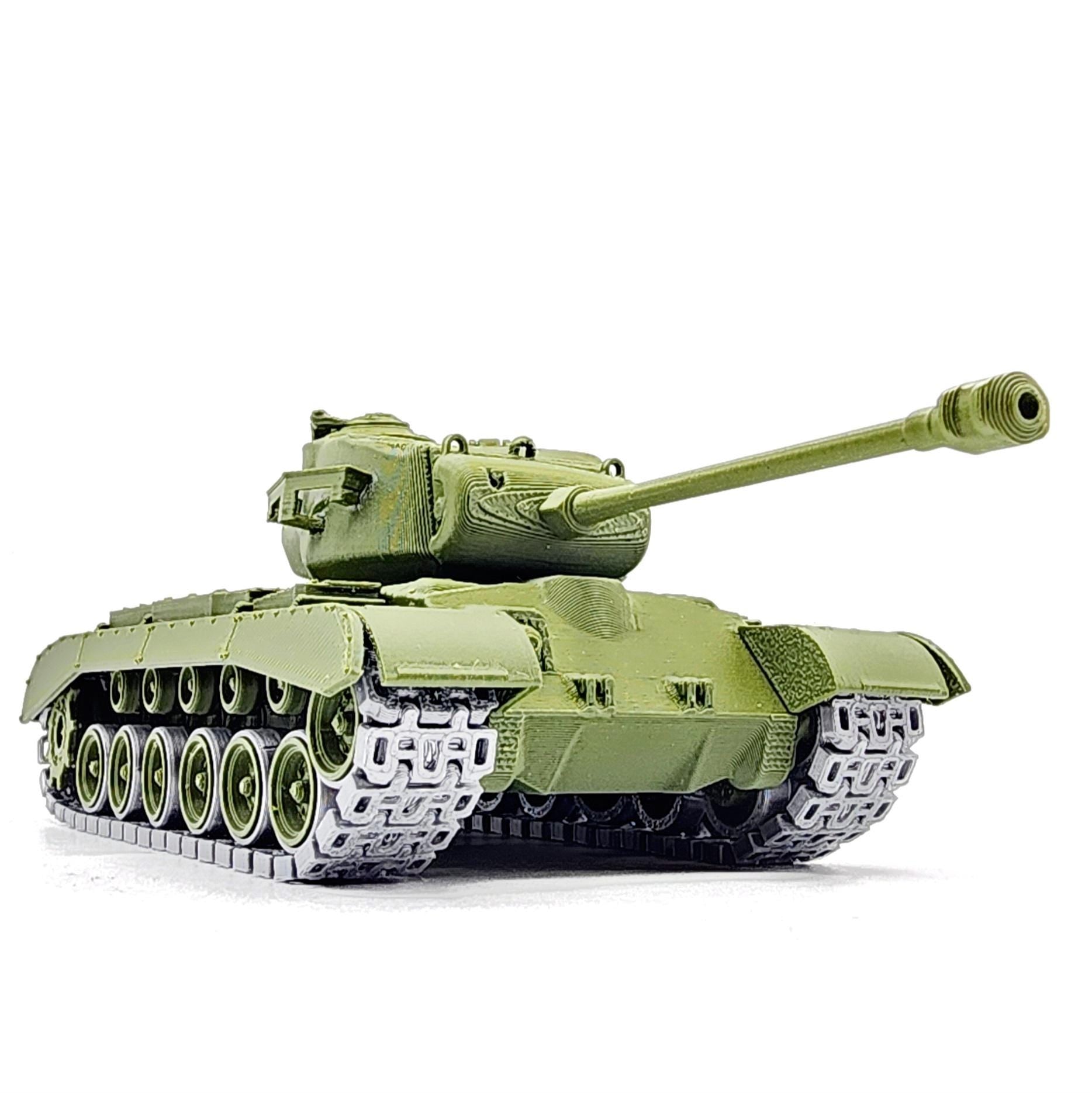 3D printed articulate M26 Pershing Tank.