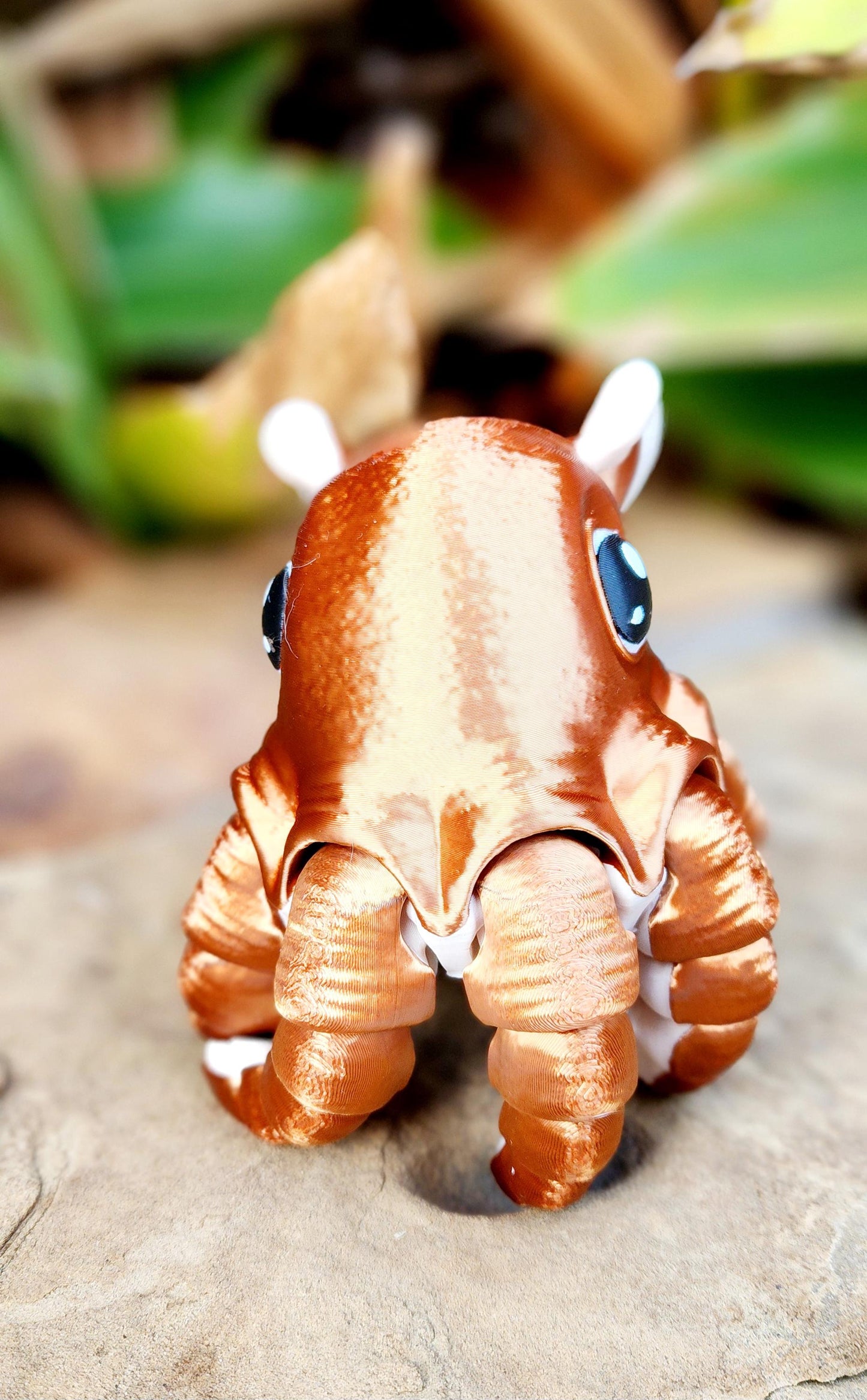 3D printed articulated flapjack octopus fidget, sensory toy.