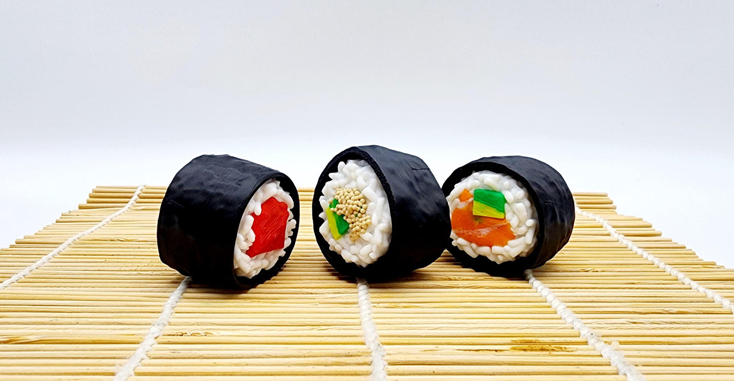 3D Printed Sushi Clicker fidget toy. Perfect Stress Reliever for everyone.