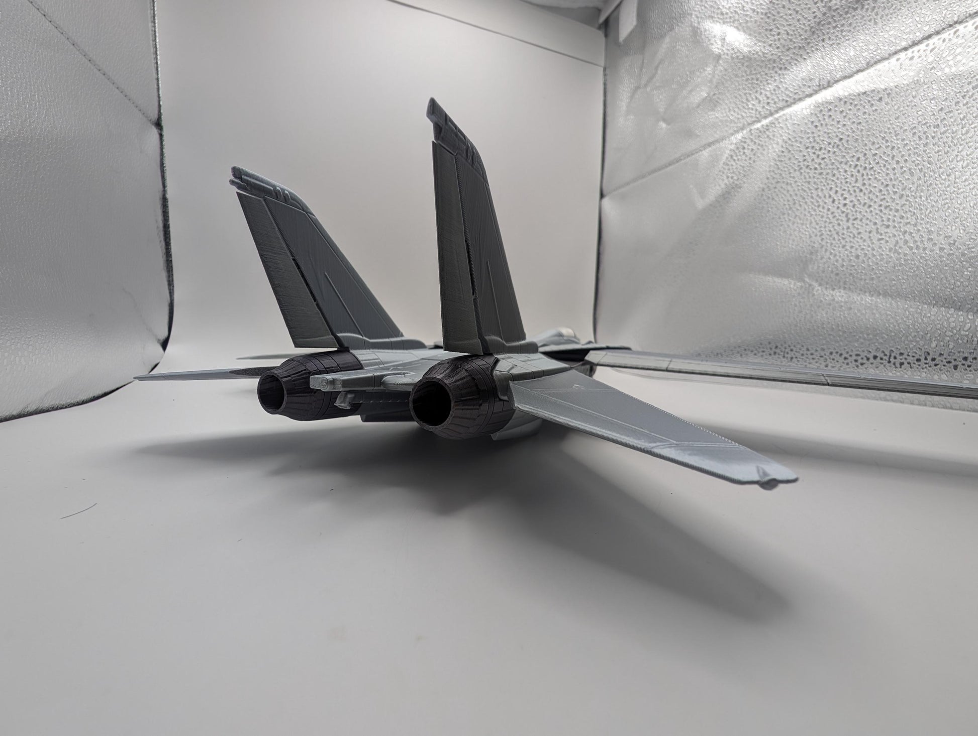 3D printed highly detailed F-14 Tomcat with articulating wings. Action Figure, Fidget Toy.
