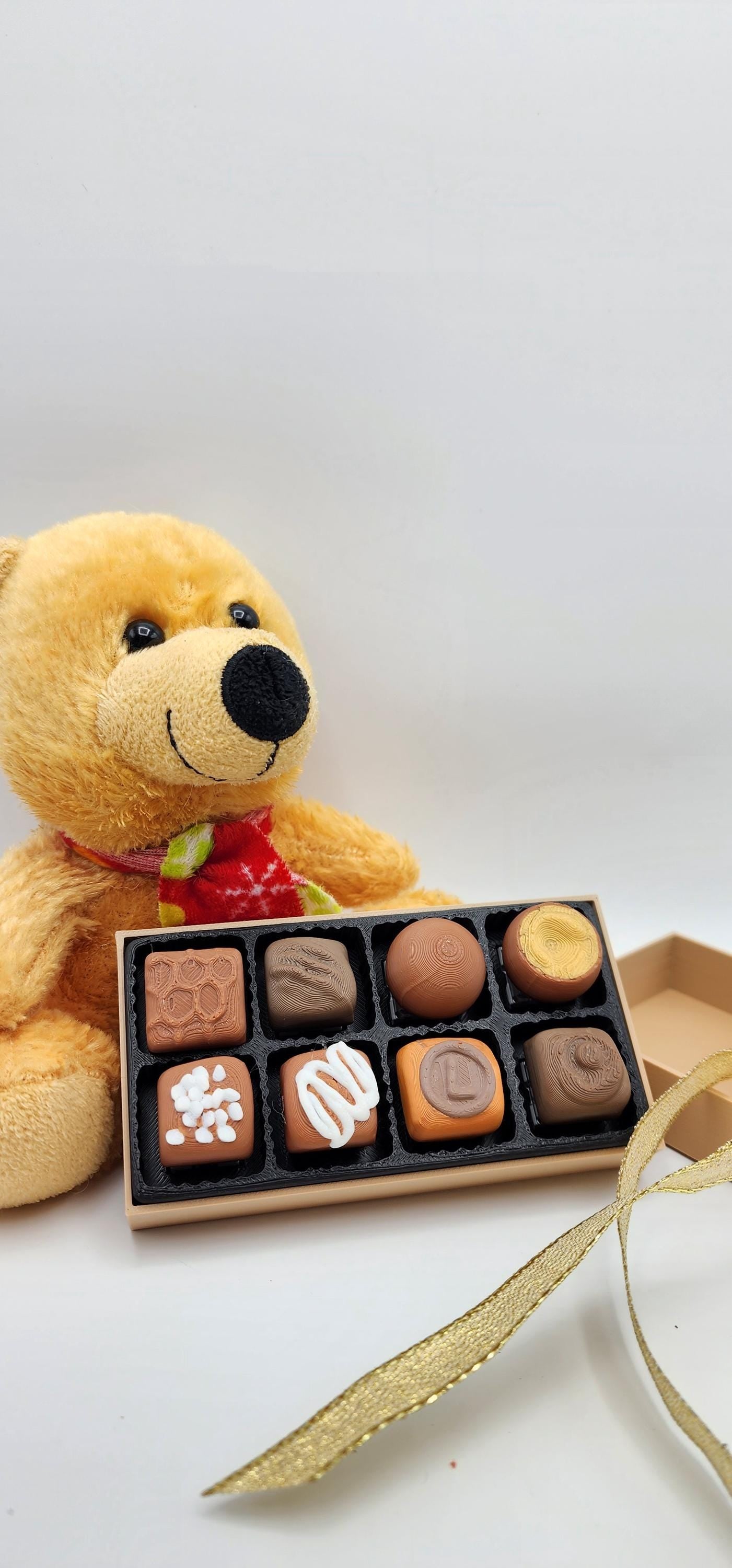 3D printed Chocolate Box Clicker fidget toy.