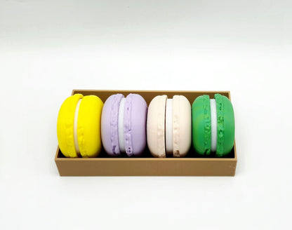 3D printed macaroon clickers, fidget toy, stress reliver, desk toy.