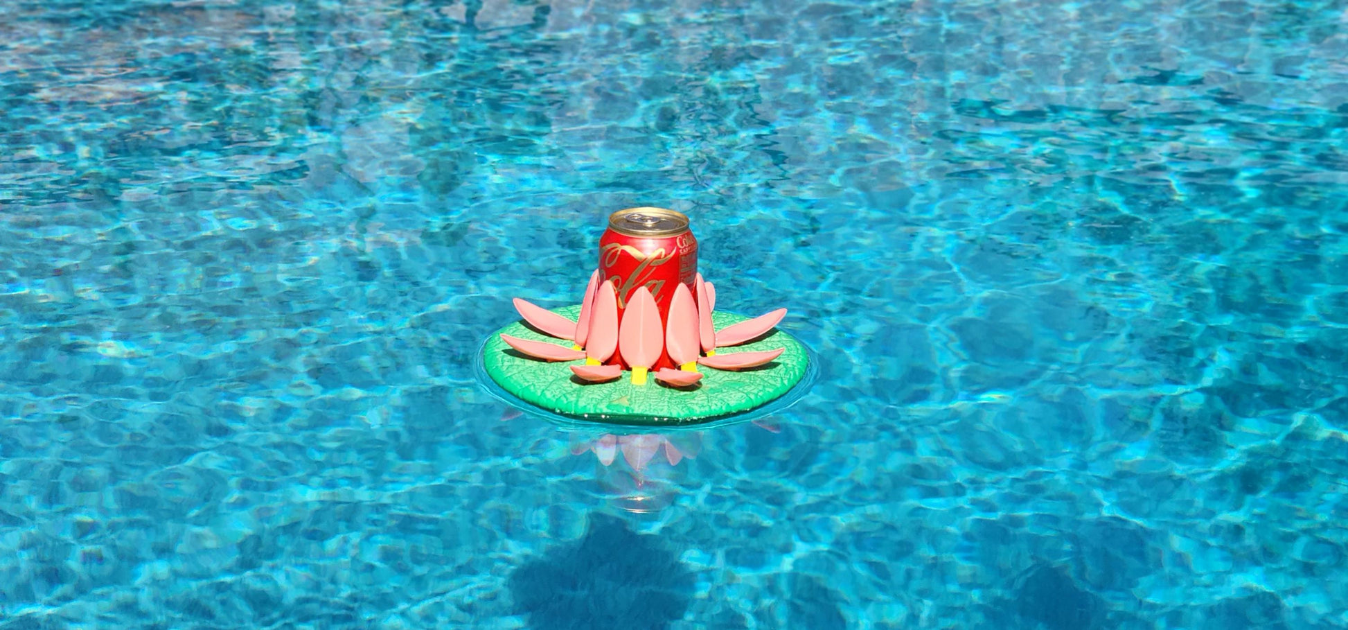 3D printed Water Lily Pool Cup holder with adjustable pedal.
